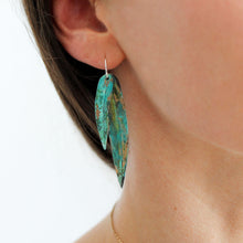 Load image into Gallery viewer, Double Gum Leaf Earrings