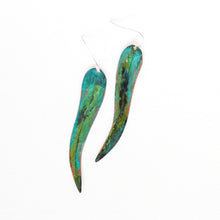 Load image into Gallery viewer, Single Eucalyptus Leaf Earrings