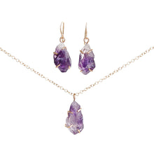 Load image into Gallery viewer, Raw Amethyst Necklace