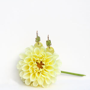Lemon Quartz Plumb Earrings