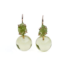Load image into Gallery viewer, Lemon Quartz Plumb Earrings