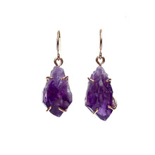 Load image into Gallery viewer, Amethyst Drop Earrings Alana Douvros Jewelry