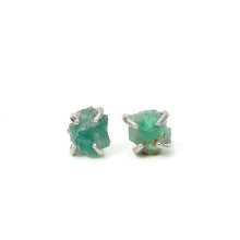 Load image into Gallery viewer, Raw Emerald Studs Alana Douvros Jewelry