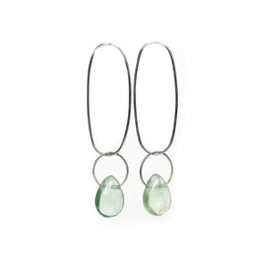 Fluorite Ellipse Earrings