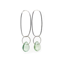 Load image into Gallery viewer, Fluorite Ellipse Earrings