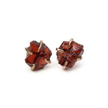 Load image into Gallery viewer, Raw Garnet Studs Alana Douvros Jewelry