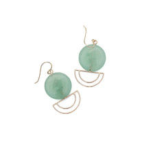 Load image into Gallery viewer, Aventurine Orbit Earrings Alana Douvros Jewelry