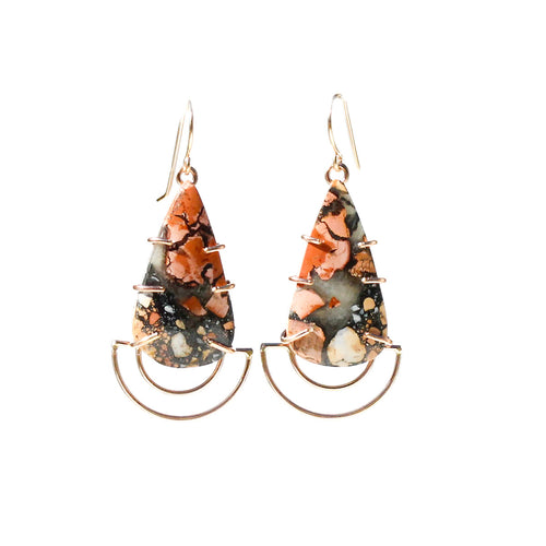 Maligano Jasper Orbit Earrings Alana Douvros Jewelry