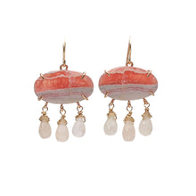 Load image into Gallery viewer, Rhodochrosite Maraca Earrings Alana Douvros Jewelry