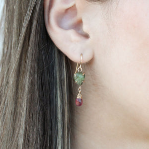 Green Alocasia Earrings Alana Douvros Jewelry