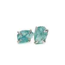 Load image into Gallery viewer, Raw Apatite Studs Alana Douvros Jewelry