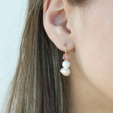 Load image into Gallery viewer, Akoya Twin Pearls with Tourmaline Flowers Alana Douvros Jewelry