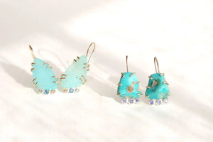 Turquoise Nugget Earrings Alana Douvros Jewelry