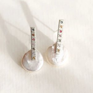 Stars Align Pearl Earrings Alana Douvros Jewelry