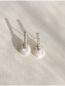 Stars Align Pearl Earrings Alana Douvros Jewelry
