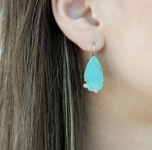 Calcedony Druzy Carnival Earrings Alana Douvros Jewelry