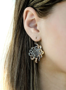 Black Mother of Pearl Flower Earrings Alana Douvros Jewelry