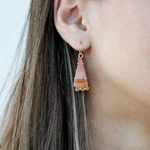 Carnelian Rainbow Sapphire Earrings Alana Douvros Jewelry