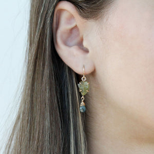 Green Alocasia Earrings Alana Douvros Jewelry