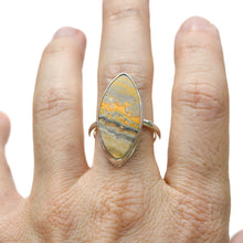 Load image into Gallery viewer, Bumble Bee Jasper Marquise Ring Alana Douvros Jewelry