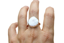 Load image into Gallery viewer, Semi Baroque White Freshwater Pearl Bezel Ring Alana Douvros Jewelry