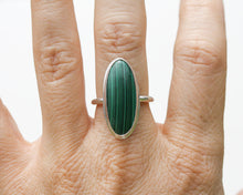 Load image into Gallery viewer, Malachite Bezel Ring Alana Douvros Jewelry