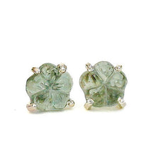 Load image into Gallery viewer, Carved Tourmaline Flower Studs Alana Douvros Jewelry