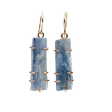 Load image into Gallery viewer, Kyanite Stick Earrings Alana Douvros Jewelry