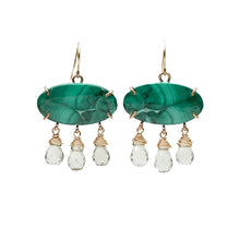 Load image into Gallery viewer, Malachite Maraca Earrings Alana Douvros Jewelry