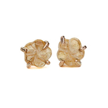 Load image into Gallery viewer, Carved Tourmaline Flower Studs Alana Douvros Jewelry