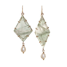 Load image into Gallery viewer, Fluorite Windowpane Earrings Alana Douvros Jewelry