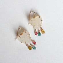 Load image into Gallery viewer, Lumina Druzy Heart Earrings Alana Douvros Jewelry