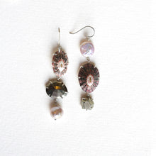 Load image into Gallery viewer, Pink Pacific Limpet Tier Earrings Alana Douvros Jewelry