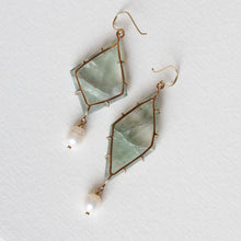 Load image into Gallery viewer, Fluorite Windowpane Earrings Alana Douvros Jewelry