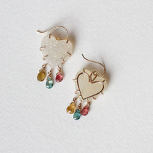 Load image into Gallery viewer, Lumina Druzy Heart Earrings Alana Douvros Jewelry