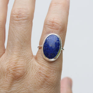 Lapis Lazuli Bezel Ring