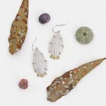 Load image into Gallery viewer, Lace Agate and Sultanite Trio Earrings
