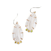 Load image into Gallery viewer, Lace Agate and Sultanite Trio Earrings