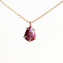 Load image into Gallery viewer, Faceted Ruby Necklace
