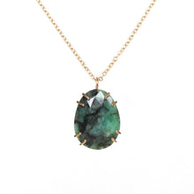 Load image into Gallery viewer, Emerald Windowpane Necklace