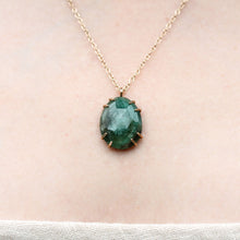 Load image into Gallery viewer, Emerald Windowpane Necklace