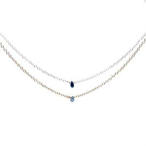 Dainty Sapphire Necklace