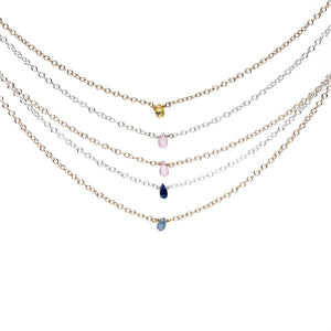Dainty Sapphire Necklace