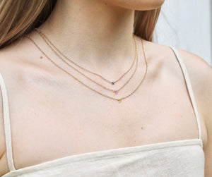 Dainty Sapphire Necklace