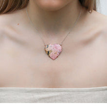 Load image into Gallery viewer, Rhodochrosite Heart Necklace