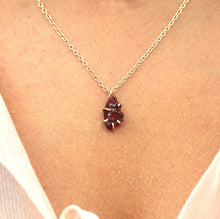 Load image into Gallery viewer, Raw Garnet Necklace Alana Douvros Jewelry