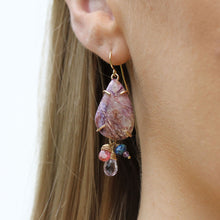 Load image into Gallery viewer, Charoite Carnival Earrings