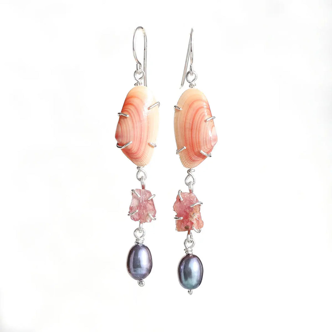 Coquina Tier Earrings Alana Douvros Jewelry