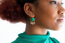 Load image into Gallery viewer, Malachite Maraca Earrings Alana Douvros Jewelry