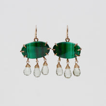 Load image into Gallery viewer, Malachite Maraca Earrings Alana Douvros Jewelry